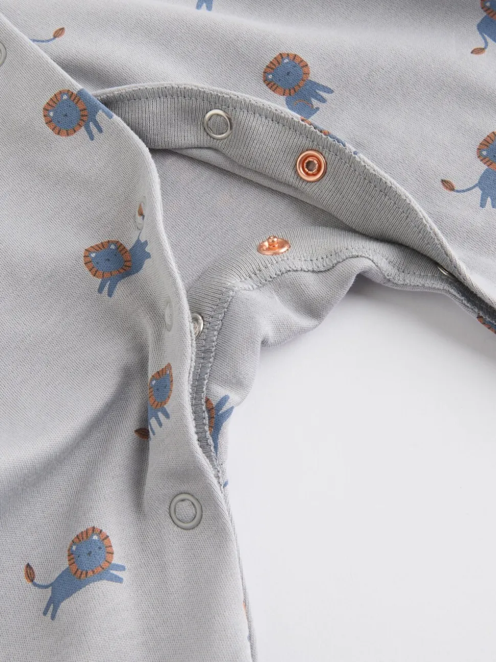Blauwgroen - Set van 5 baby-pyjama's met patroon (0-2jr)