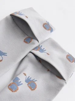 Blauwgroen - Set van 5 baby-pyjama's met patroon (0-2jr)