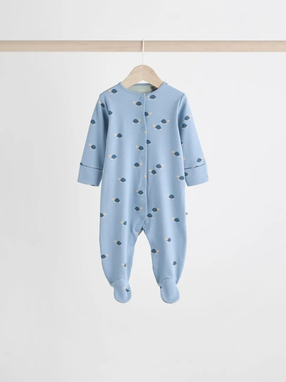 Blauwgroen - Set van 5 baby-pyjama's met patroon (0-2jr)