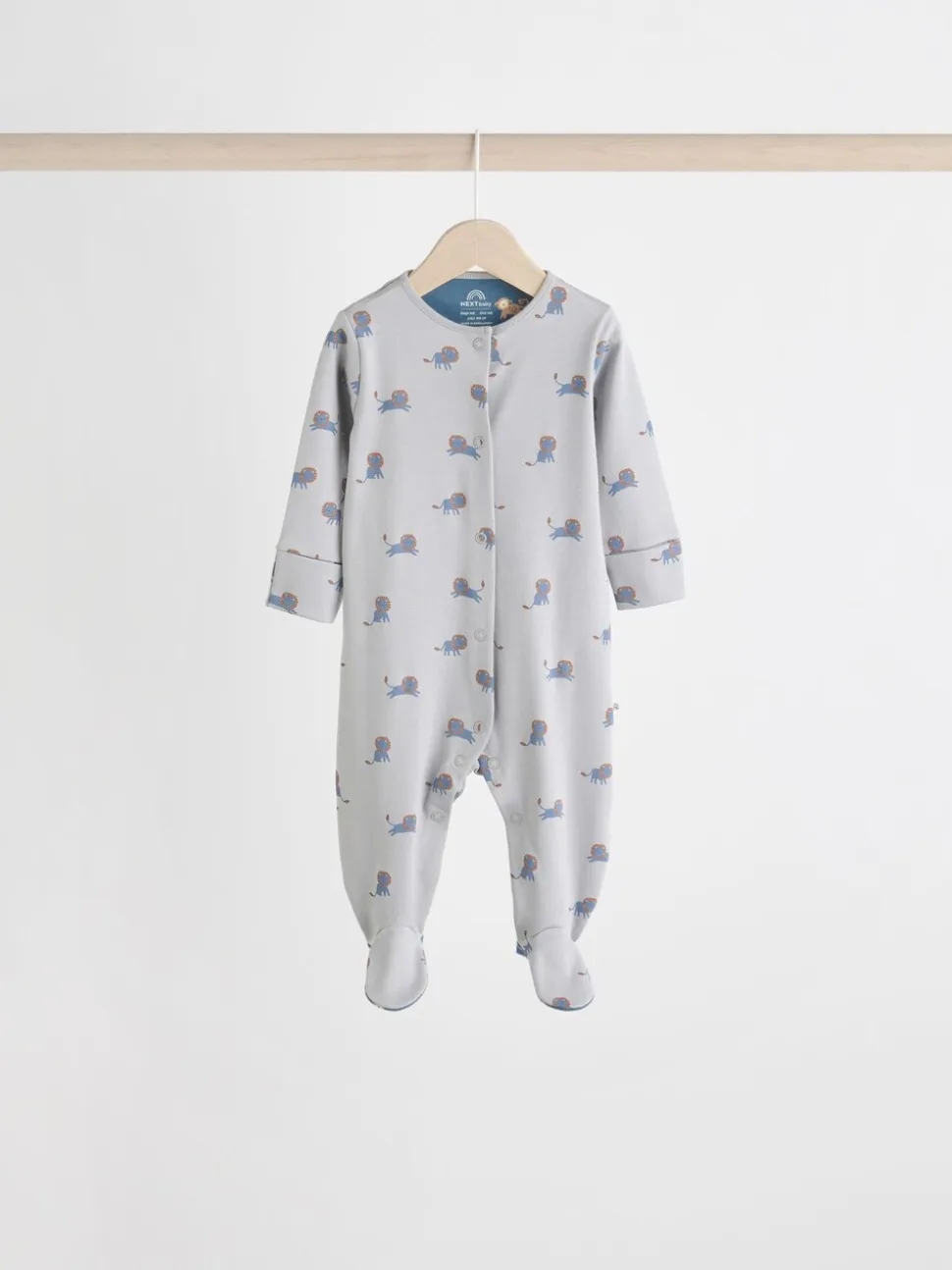 Blauwgroen - Set van 5 baby-pyjama's met patroon (0-2jr)