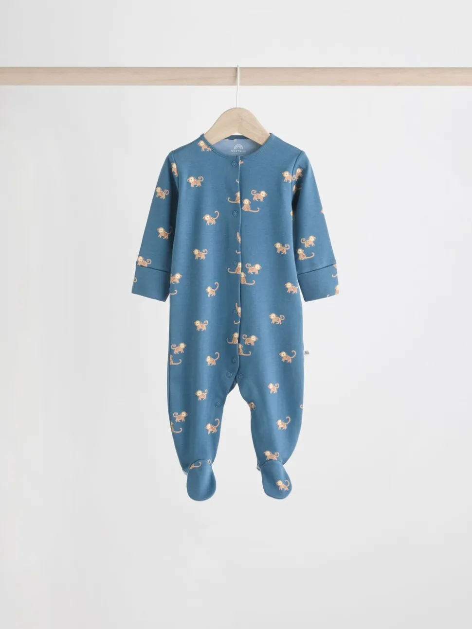 Blauwgroen - Set van 5 baby-pyjama's met patroon (0-2jr)