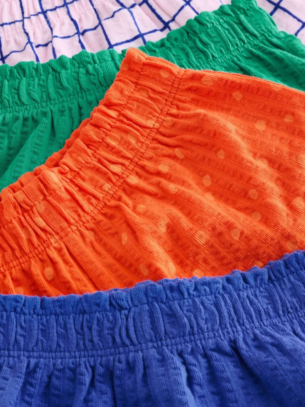 Blauw/Groen - Set van 4 shorts (3 mnd-7 jr)