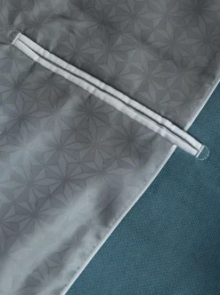 Blauwgroen - Slim Fit - Kostuum met textuur: colbert