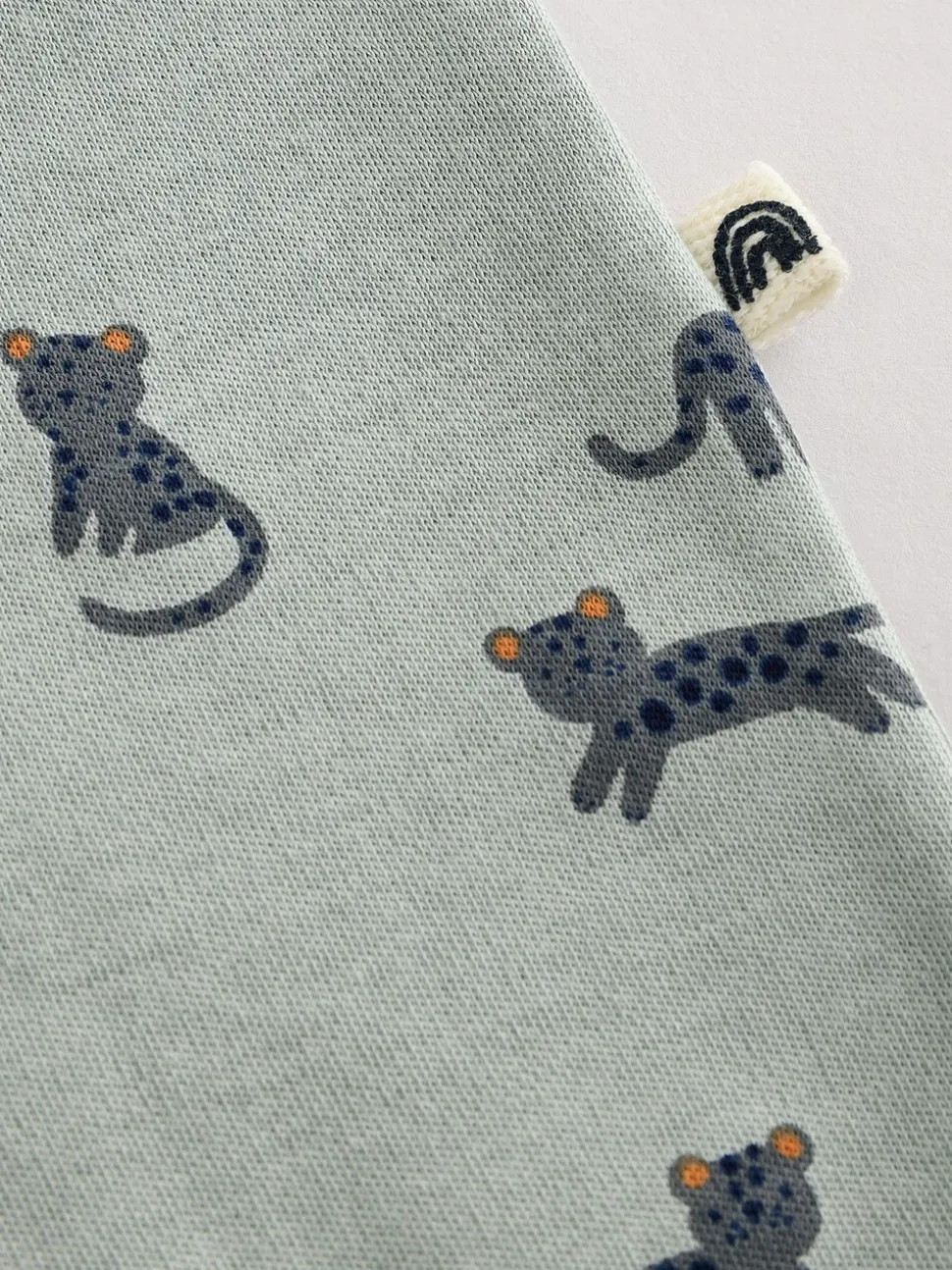 Blauwgroen - Verpakking van 3 baby-pyjama's met rits en print (0mnd -3jr)
