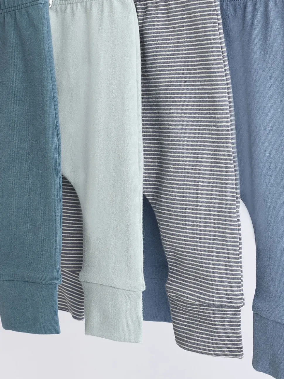 Blauwgroen - Verpakking van 4 babyleggings (0 mnd -3 jr)