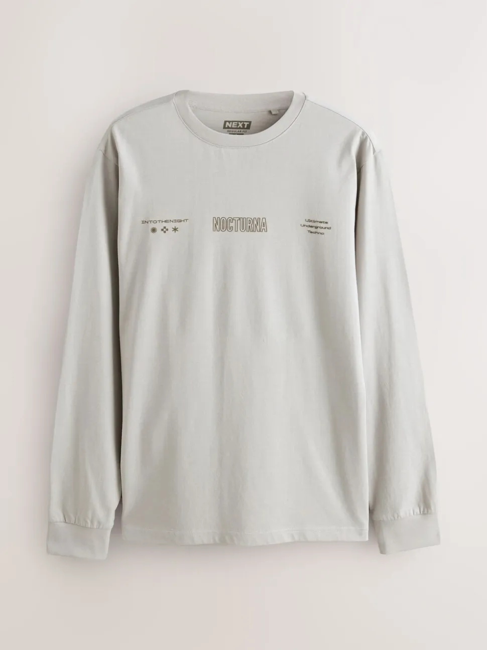 Blauw/Groen/Kiezelkleurig - Relaxed Fit Long Sleeve Graphic Multipack T-Shirt