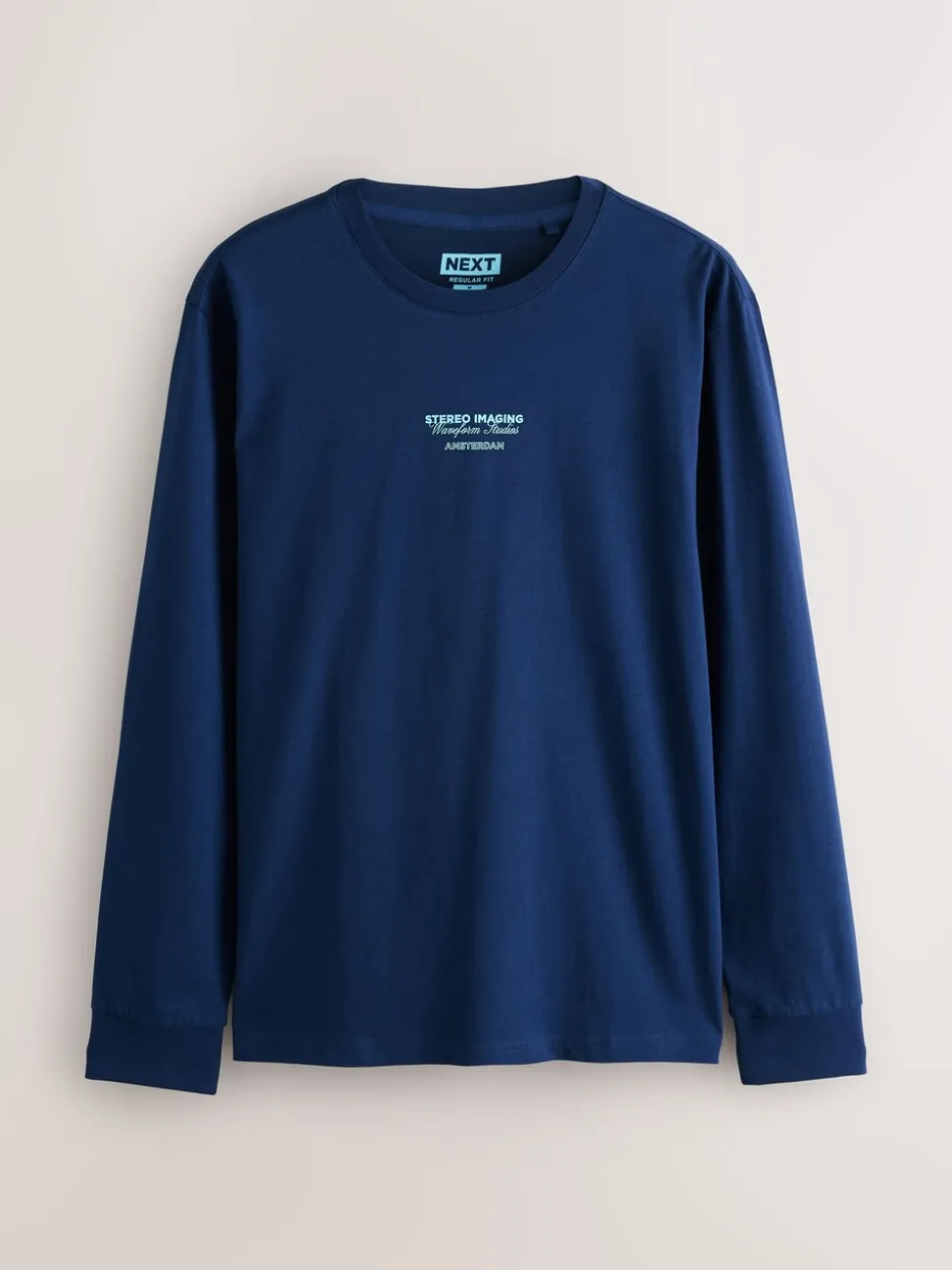 Blauw/Groen/Kiezelkleurig - Relaxed Fit Long Sleeve Graphic Multipack T-Shirt
