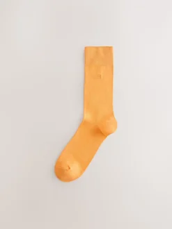 Blauw/groen/paars - Verpakking van 8 - Frisblijvende sokken met borduursel
