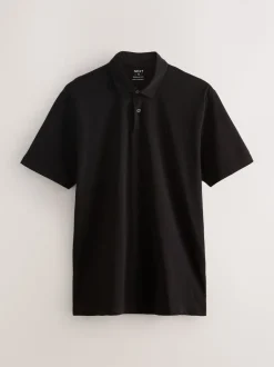 Blauwgroen/Zwart/Roest Rood - Set van 3 jersey poloshirts met korte mouwen