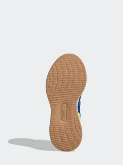Blauw/limoengroen - adidas Runfalcon 5 kindersneakers met elastische veters