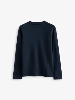 Blauw/marine - 2 -pack thermische tops met lange mouwen (2-16jr)