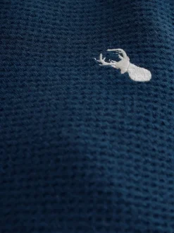 Blauw/marine - Enkele geweven pyjama (3 - 16 jr)
