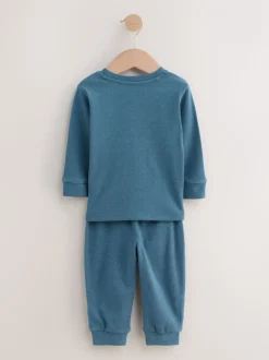 Blauw/marineblauw/grijs - Verpakking van 3 relaxed fit pyjama's (9mnd-12jr)
