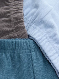 Blauw/marineblauw/grijs - Verpakking van 3 relaxed fit pyjama's (9mnd-12jr)
