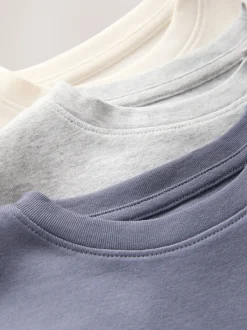 Blauw/Naturel Strepen Beer - Verpakking van 3 pyjama's met joggingbroek (3-16 jr)