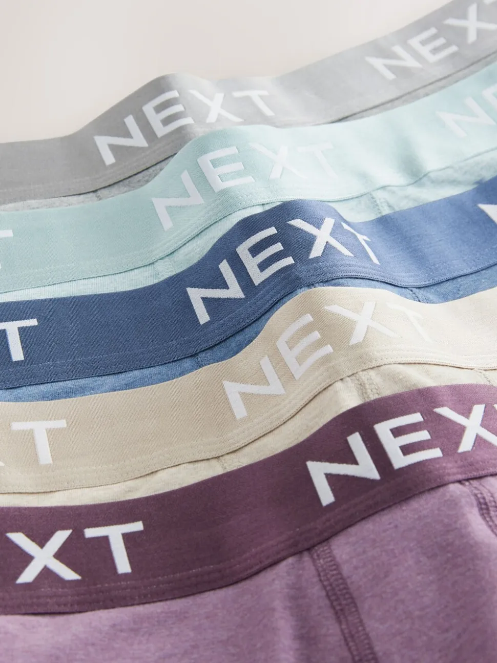 Blauw/neutraal - Set van 5 hipster-boxershorts