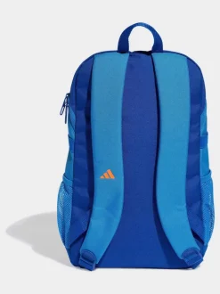 Blauw/oranje - adidas Kinderrugzak met 3 Strepen