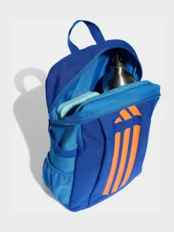 Blauw/oranje - adidas Kinderrugzak met 3 Strepen