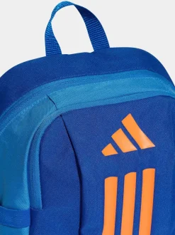 Blauw/oranje - adidas Kinderrugzak met 3 Strepen