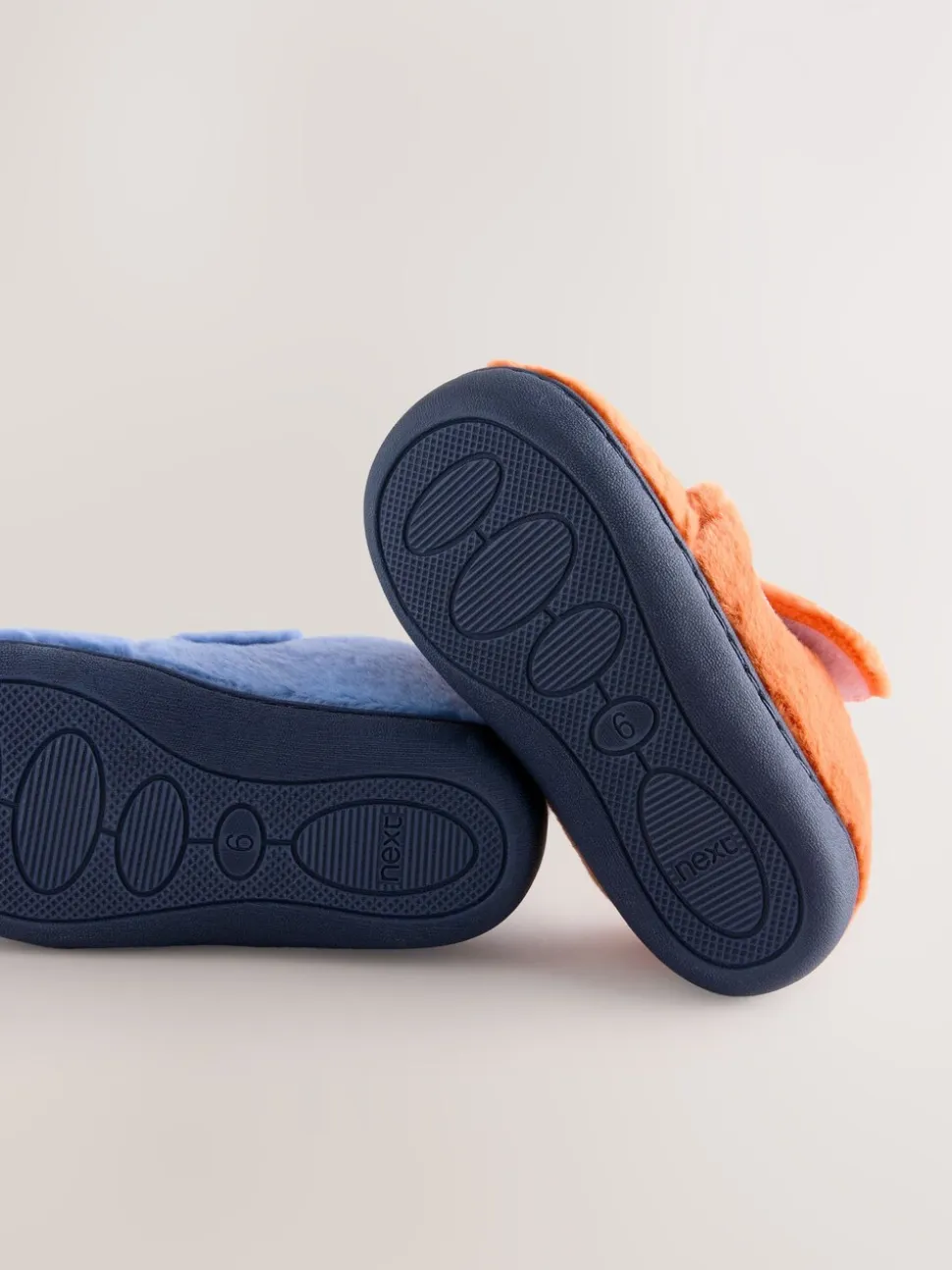 Blauw/oranje - Bluey pantoffels met antislip-zool
