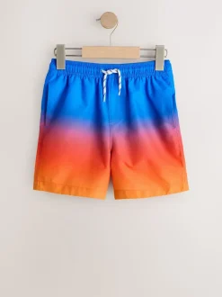 Blauw/oranje - Ombré Zwembroek (3-16jr)