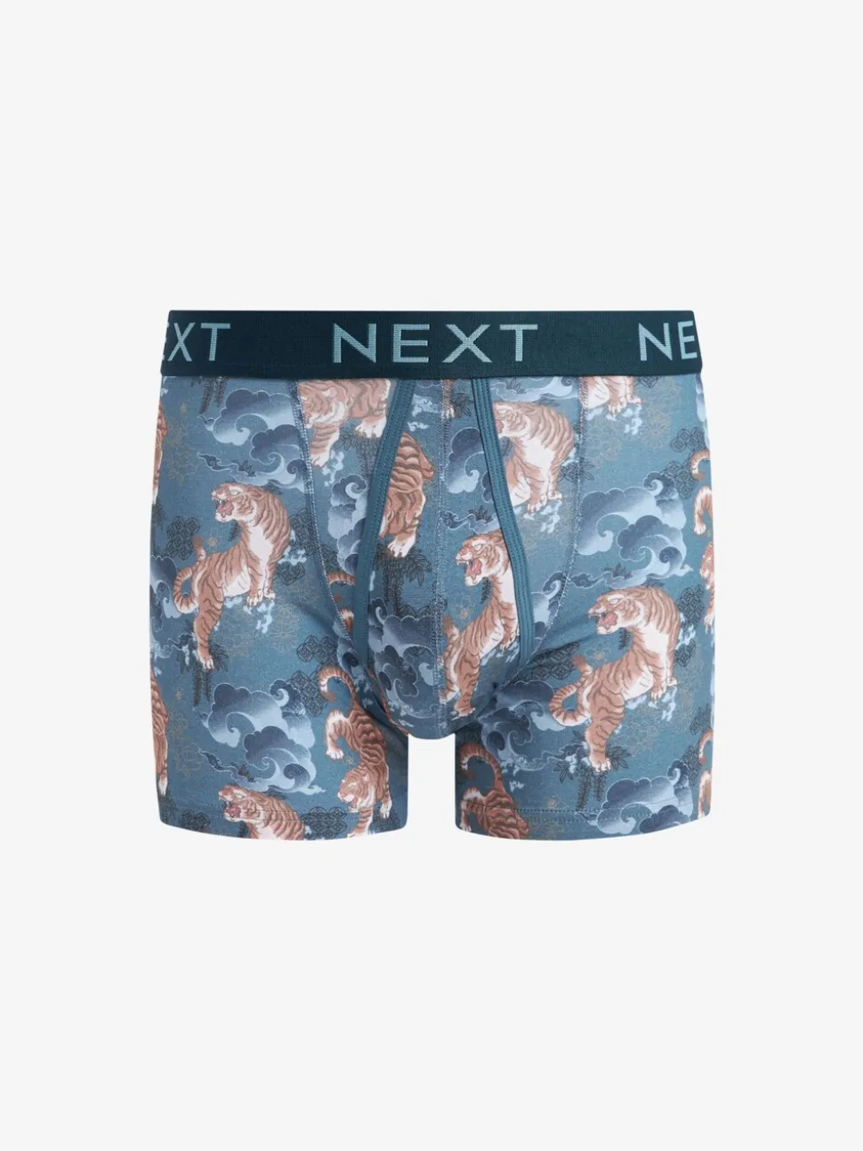 Blauw/paars - Animal - 4 Boxershorts zonder plooi