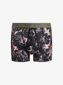Blauw/paars - Animal - 4 Boxershorts zonder plooi