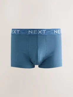 Blauw/paars/rood - Hipster boxers van katoenrijke mix