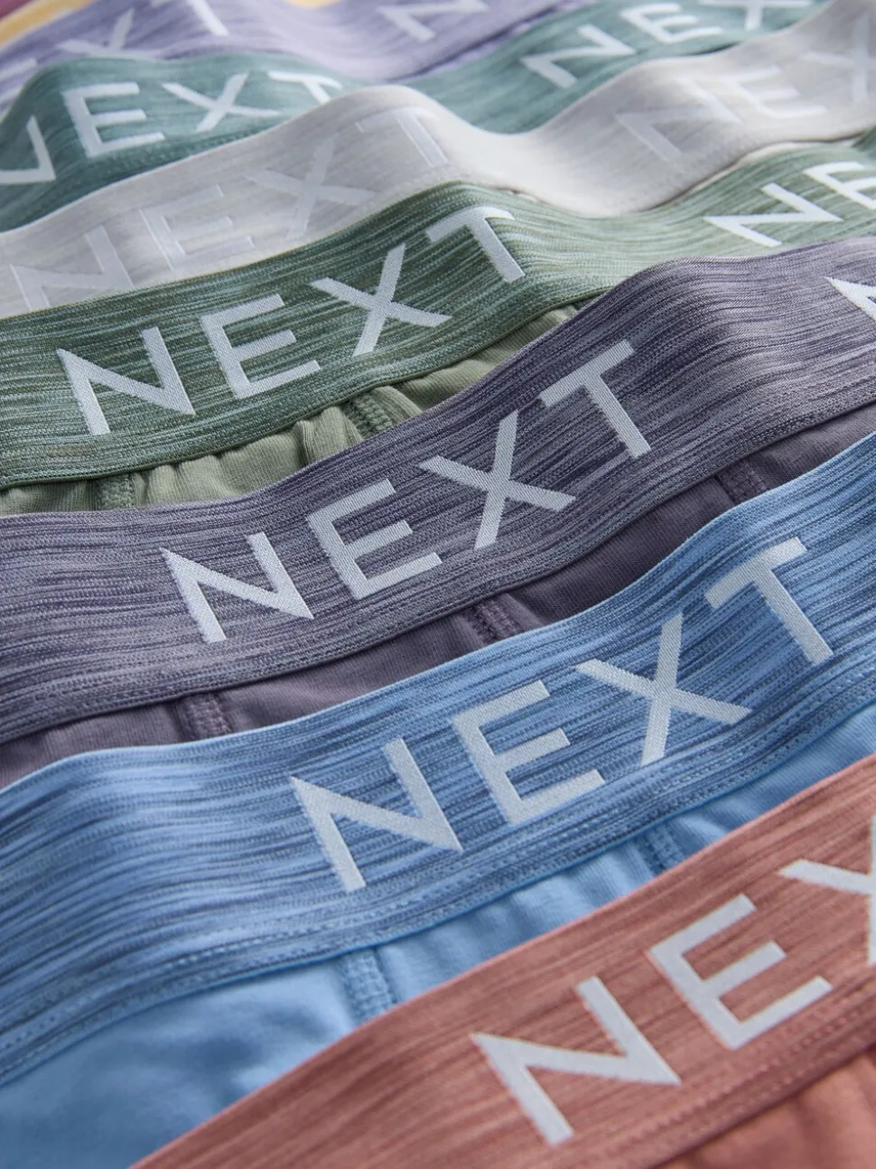 Blauw/paars/rood - Hipster boxers van katoenrijke mix