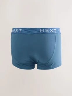 Blauw/paars/rood - Hipster boxers van katoenrijke mix