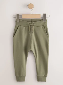 Blauw/Roestoranje/Kakigroen - Verpakking van 5 joggingbroeken (3mnd-7jr)