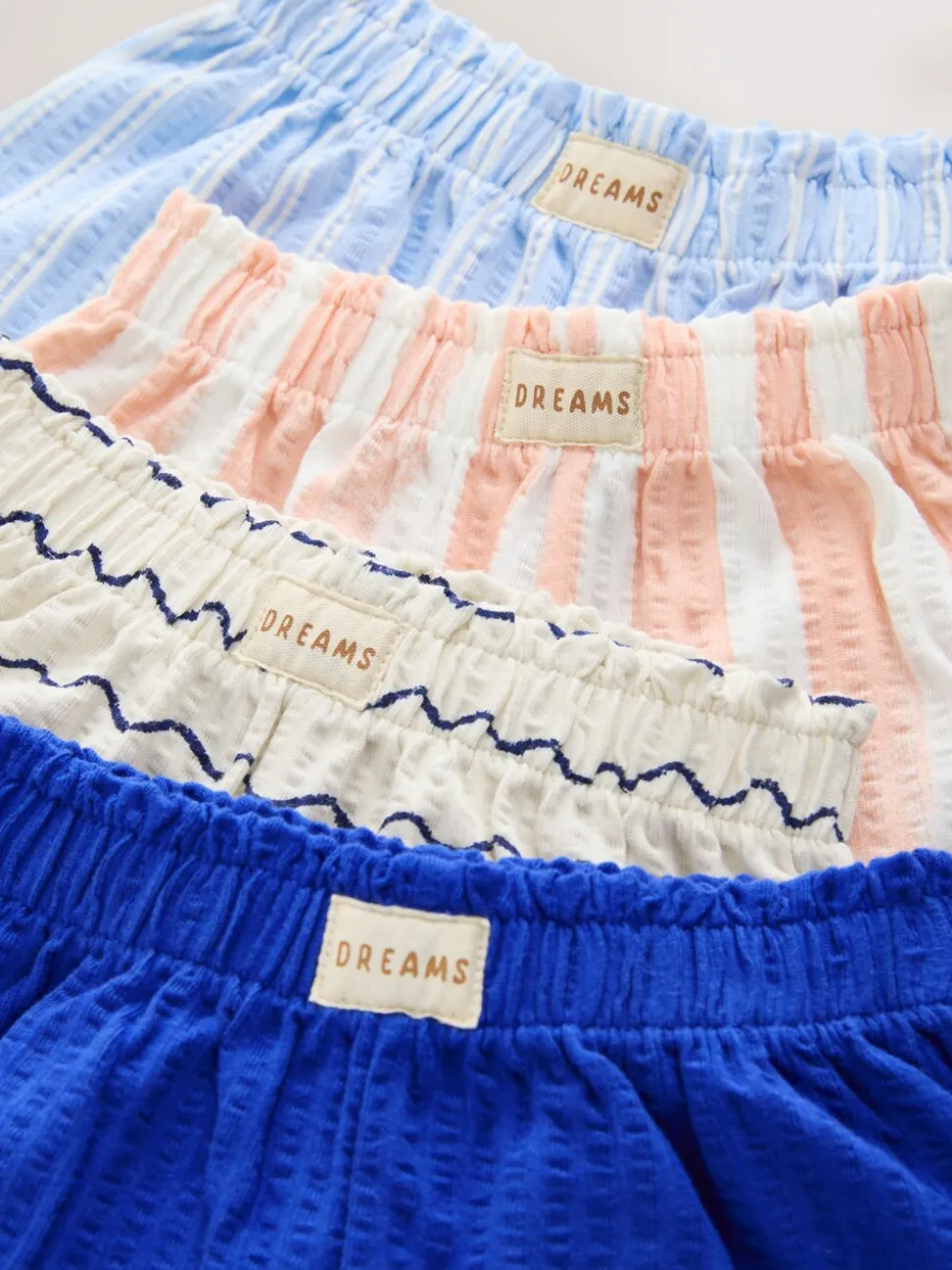 blauw/roze - Set van 4 shorts (3 mnd-7 jr)