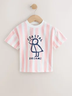 blauw/roze - T-Shirts 4 Pack (3mths-7yrs)