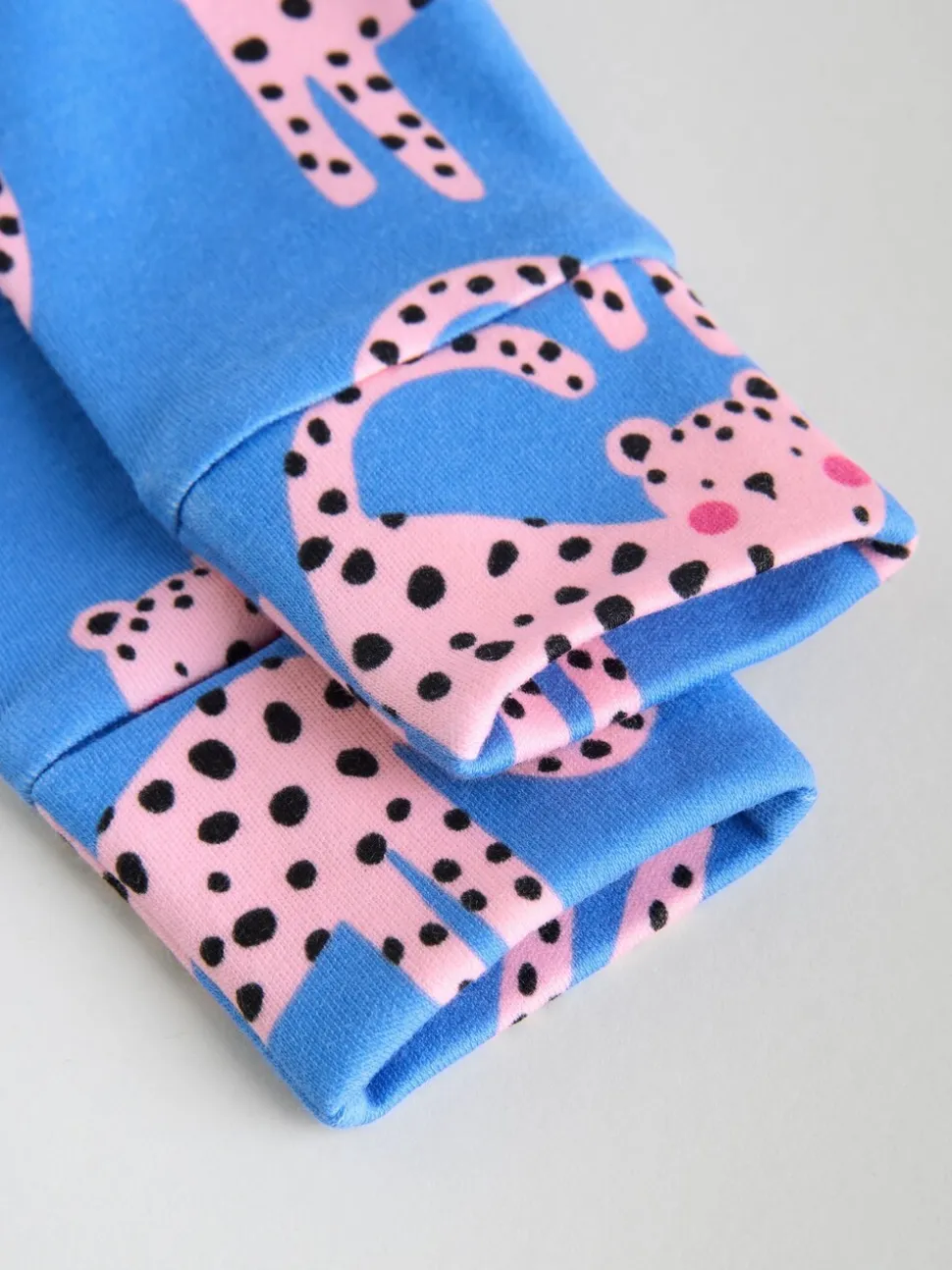 Blauw/roze met karakteristieke dierenprint - 3 Pack Baby-pyjama's met tweewegrits (0mnd -2jr)