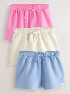 Blauw/Roze/Beige - Set van 3 shorts (3mnd-7jr)