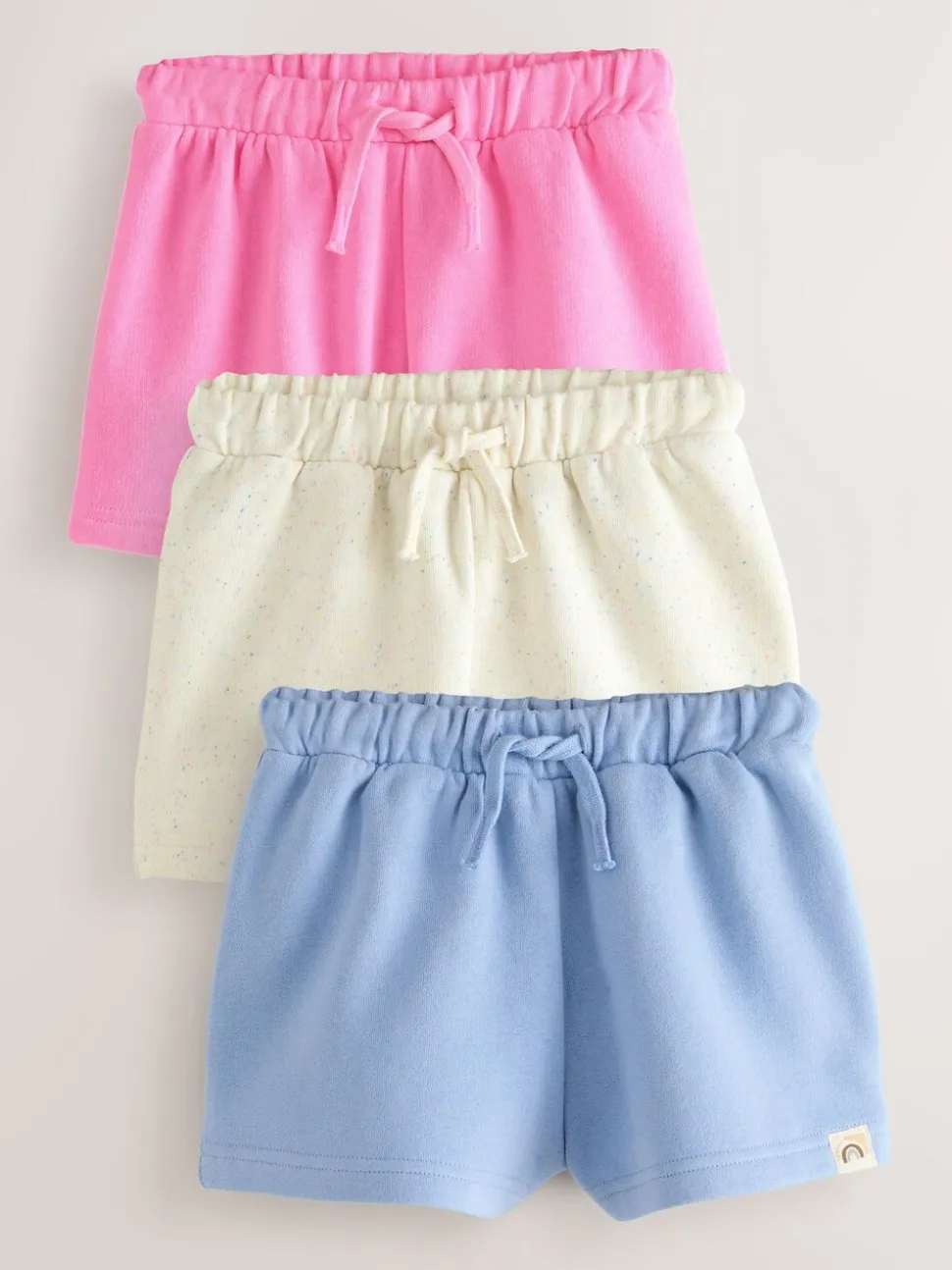 Blauw/Roze/Beige - Set van 3 shorts (3mnd-7jr)