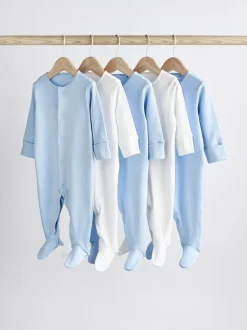 Blauw/wit - Babypyjama's (0-2 jr)