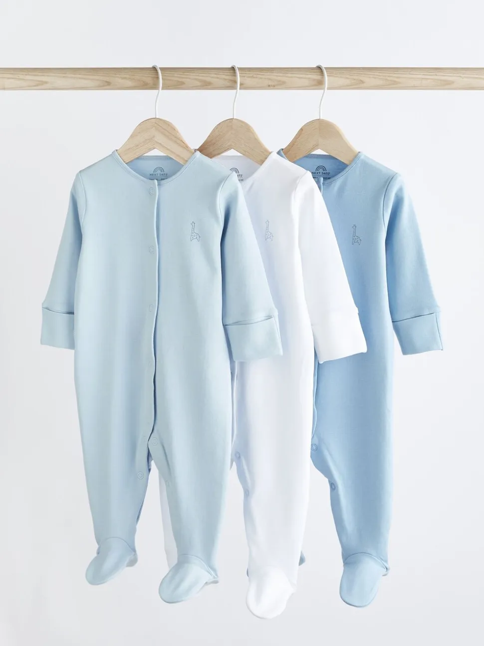 Blauw/wit - Babypyjama's (0-2 jr)