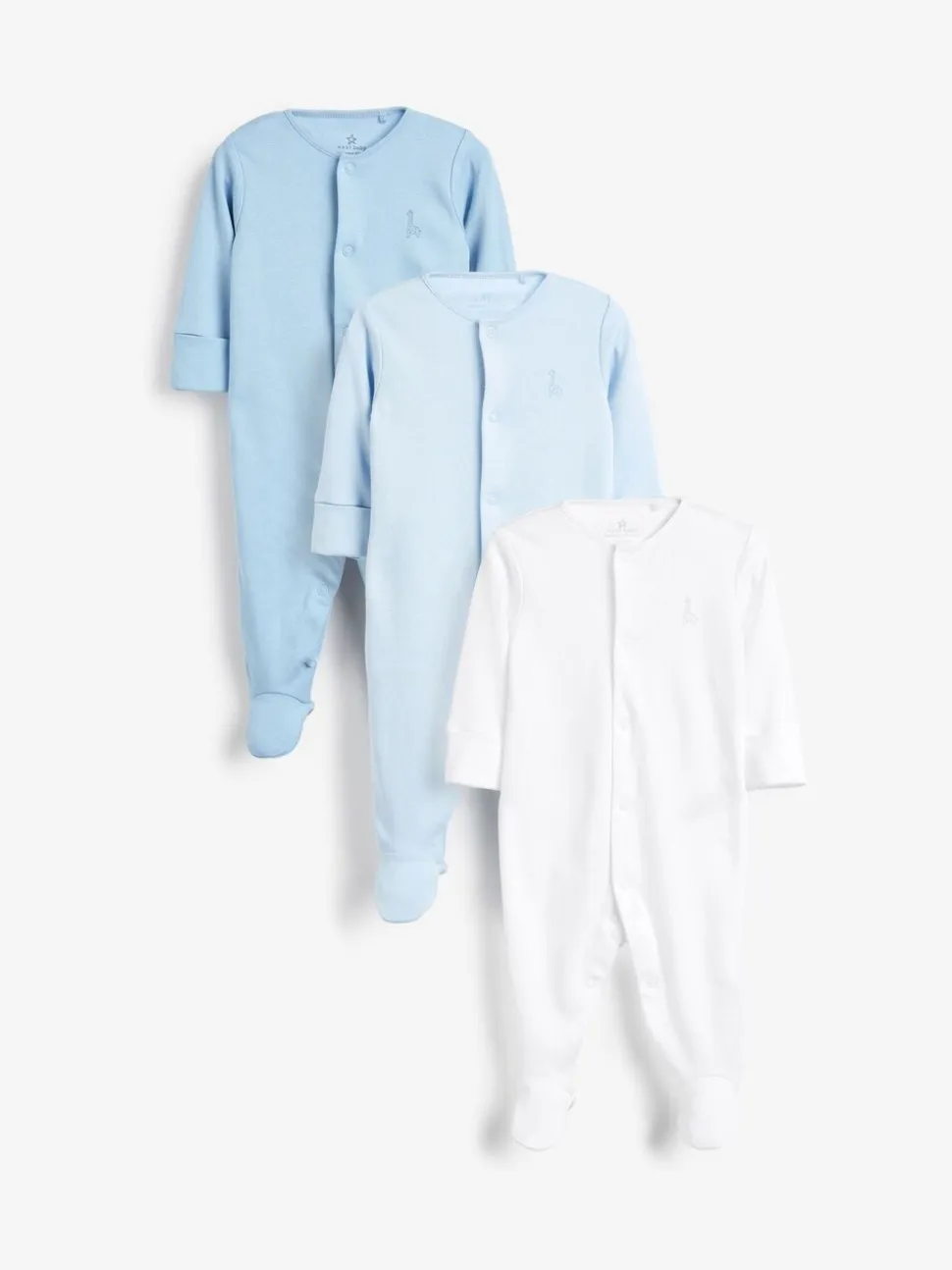 Blauw/wit - Babypyjama's (0-2 jr)