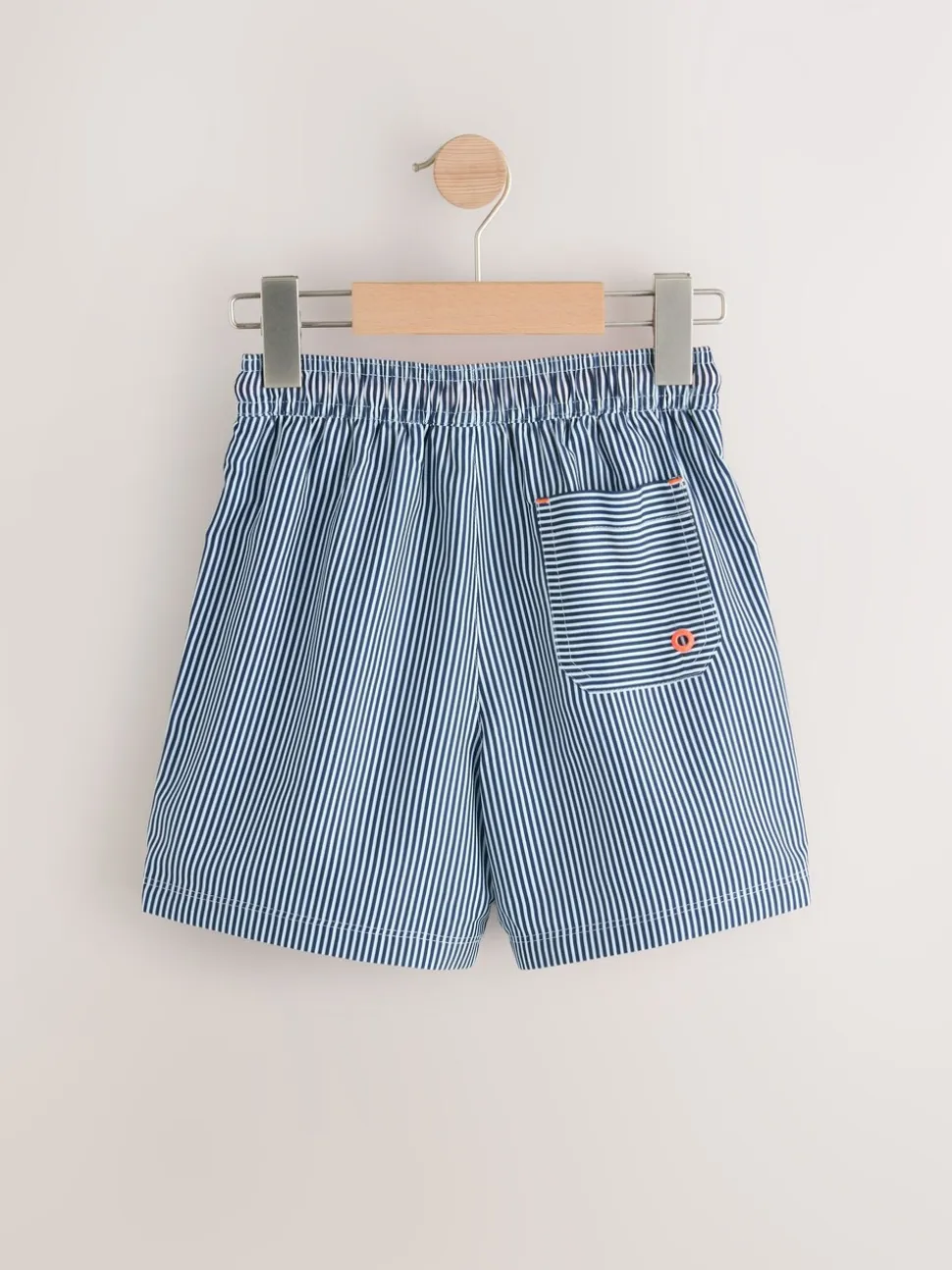 Blauw/wit - Gestreept zwemshort (3-16jr)
