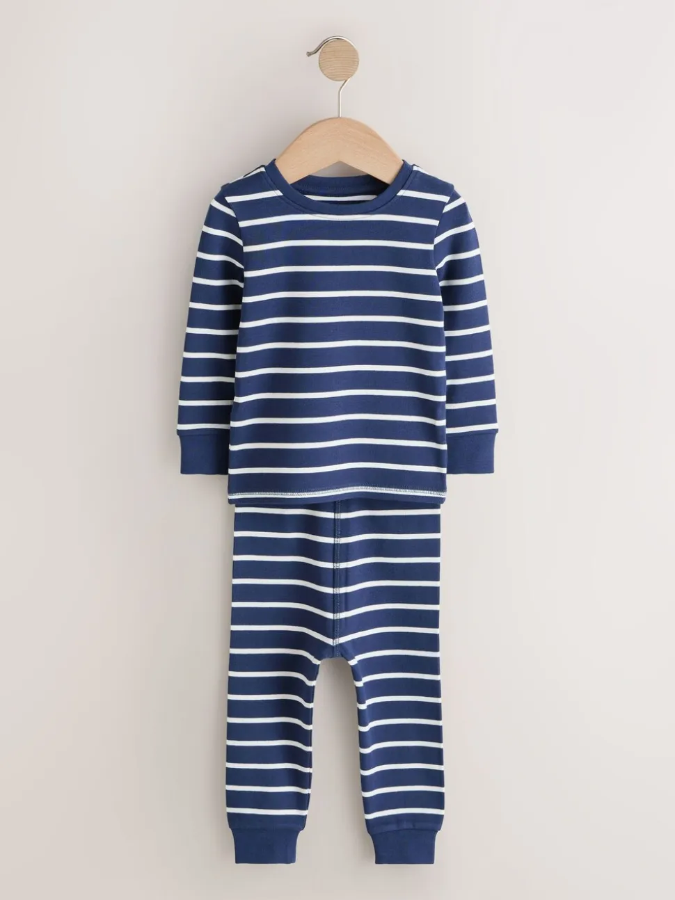 Blauw/wit - Slim Snuggle Fit Pyjamas 3 Pack (9mths-10yrs)