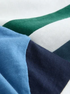 Blauw/wit/groen - Kleurblok T-shirts met lange mouwen 3 verpakking (3-16jr)