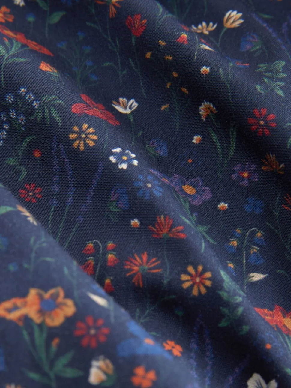 Blauw/wit/groen met bloemenprint - Verpakking van 4 - Geweven boxershorts van puur katoen
