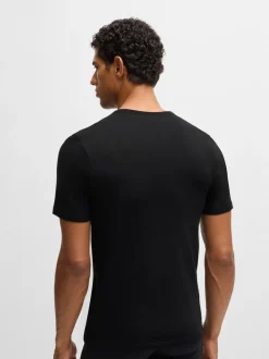 Blauw/wit/zwart - BOSS - 3 Klassieke T-shirts met ronde hals