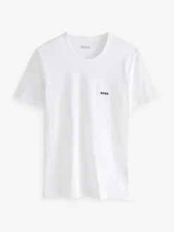 Blauw/wit/zwart - BOSS - 3 Klassieke T-shirts met ronde hals
