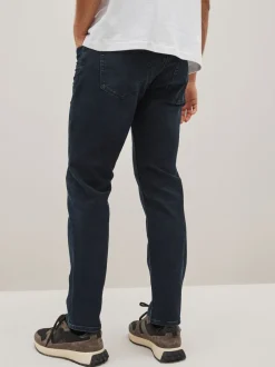 Blauw-zwart - Enkele - Slim fit klassieke stretchy jeans