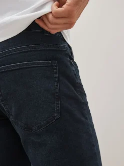 Blauw-zwart - Enkele - Slim fit klassieke stretchy jeans