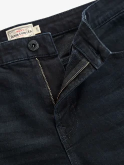 Blauw-zwart - Rechte, klassieke jeans met stretch