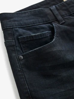 Blauw-zwart - Rechte, klassieke jeans met stretch