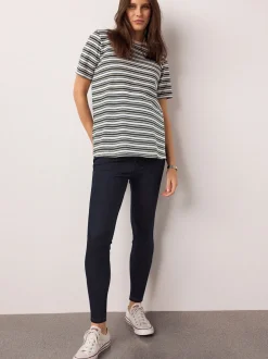 Blauw/Zwart - Verpakking van 2 denim zwangerschapsjeggings